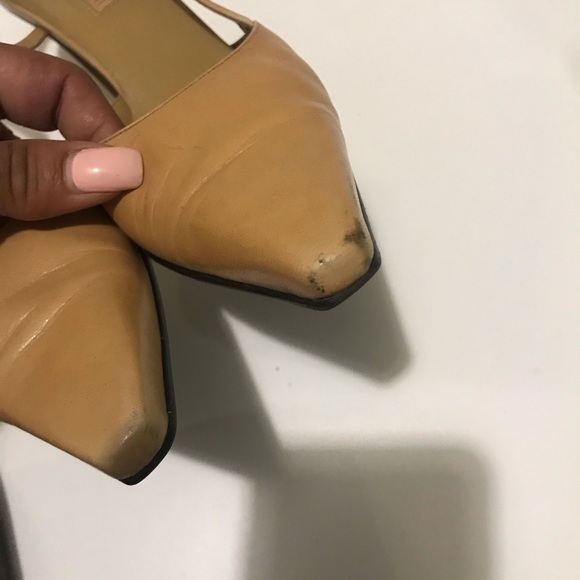 Enzo Angiolini Eaanara Canel Leather Slingbacks - Picture 6 of 7